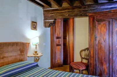 Letto o letti in una camera di Corno Florentine Apartment