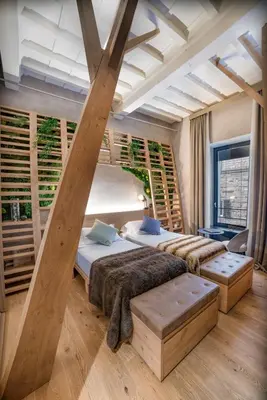 Letto o letti in una camera di Benci House