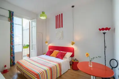 Letto o letti in una camera di Zip b&b . design in Florence