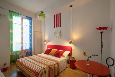 Letto o letti in una camera di Zip b&b . design in Florence