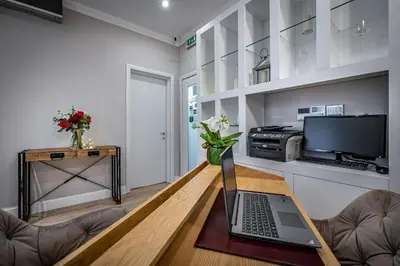 TV o dispositivi per l'intrattenimento presso Boutique Hotel Borgo