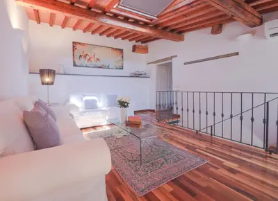 Area soggiorno di Apartments Florence - Carlotta's Home