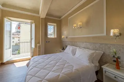 Letto o letti in una camera di Hotel California