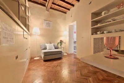 Area soggiorno di Wine Apartments Florence Trebbiano