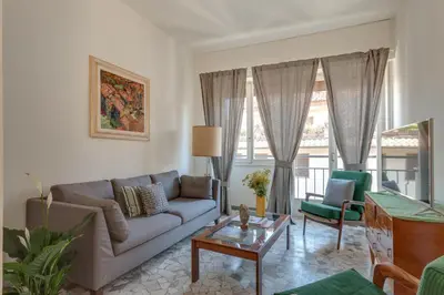 Area soggiorno di Apartments Florence - Santa Maria Balcony