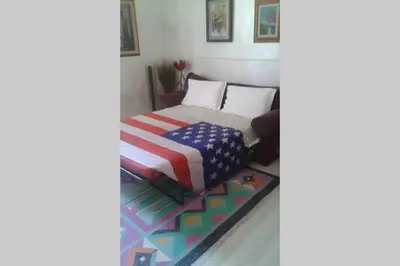 Letto o letti in una camera di Oasi di pace