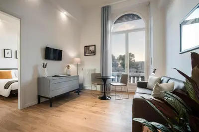 Letto o letti in una camera di 7Florence