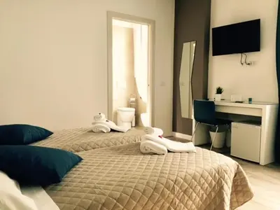 Letto o letti in una camera di B&B Bruna