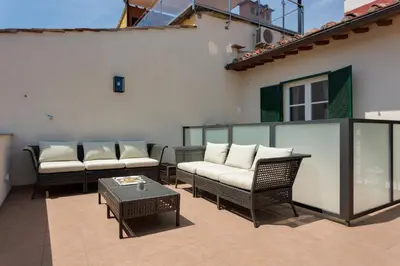 Area soggiorno di Apartments Florence - Rondinelli Terrace