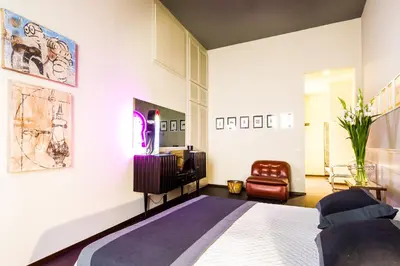 Letto o letti in una camera di Arnobio Florence Suites