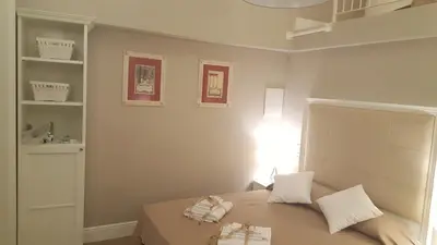 Letto o letti in una camera di Scala Suite
