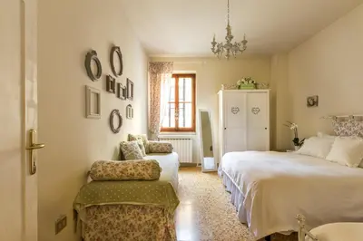 Letto o letti in una camera di Casa Laura