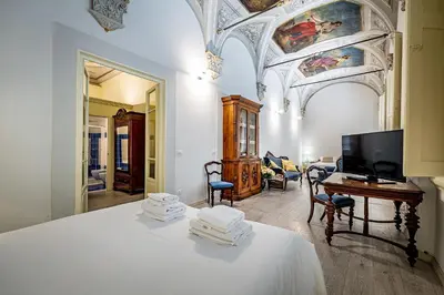 TV o dispositivi per l'intrattenimento presso Residenza d'Epoca Palazzo Riblet
