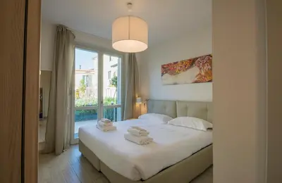 Letto o letti in una camera di Borgo Guelfo V