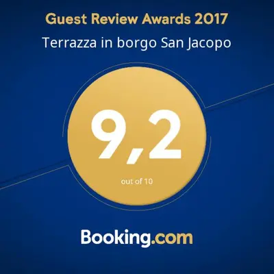 Certificato, attestato, insegna o altro documento esposto da Terrazza in borgo San Jacopo