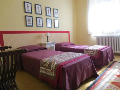 Letto o letti in una camera di Villa vista Fiesole