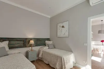 Letto o letti in una camera di Apartments Florence - Cimatori Balcony