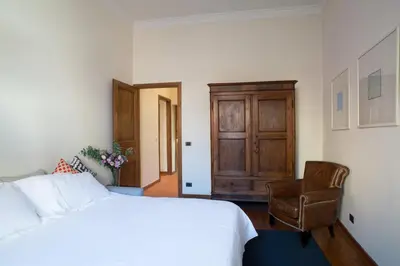 Letto o letti in una camera di Ponte Vecchio flat with elevator