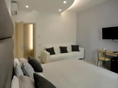 Letto o letti in una camera di The Flat 233