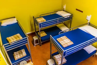 Letto o letti in una camera di Hostel Santa Monaca