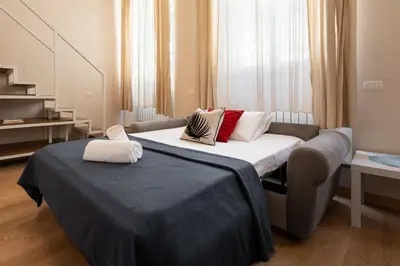 Letto o letti in una camera di Keys of Italy - Ginori - 2 bedrooms apartment by Mercato Centrale