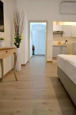Letto o letti in una camera di Piccolo Borgo Antico