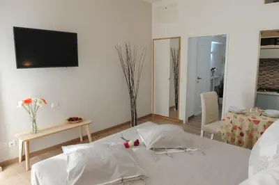 Letto o letti in una camera di Piccolo Borgo Antico