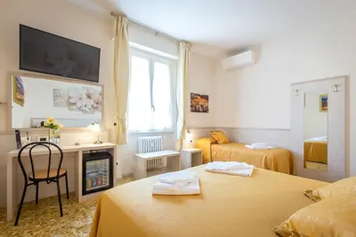 Letto o letti in una camera di B&B Dolce Luna