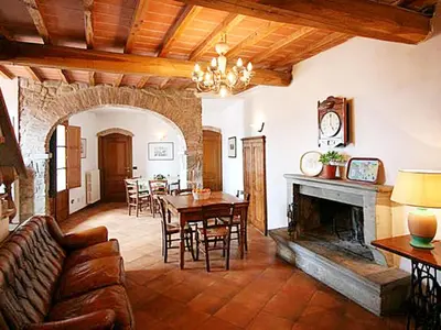 Area soggiorno di Holiday Home Fienile by Interhome