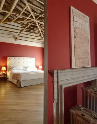 Letto o letti in una camera di Hotel 500 Firenze