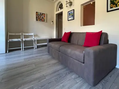 Area soggiorno di Vasari Florence Apartment - Near SMN Station