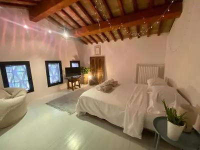 Letto o letti in una camera di Giorgio antico fienile toscano