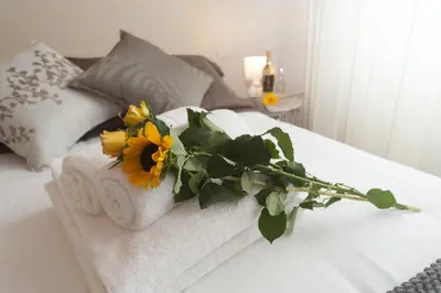 Letto o letti in una camera di La Porta del Paradiso