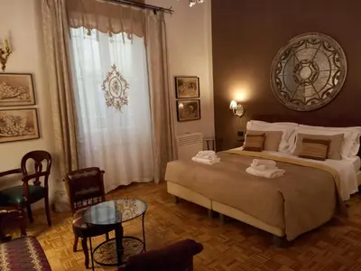 Letto o letti in una camera di B&B Cimatori