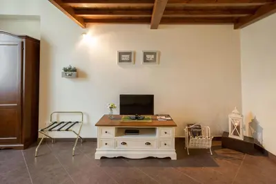 TV o dispositivi per l'intrattenimento presso Charming Suite Cavour heart of Florence
