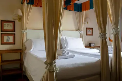 Letto o letti in una camera di Antica Dimora Johlea