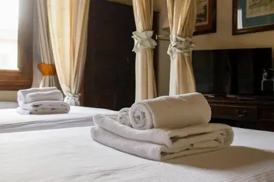 Letto o letti in una camera di Antica Dimora Johlea