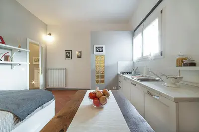 Cucina o angolo cottura di Central Pitti Studio Flat