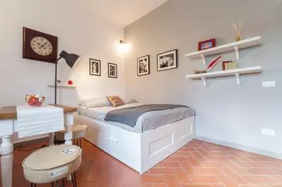 Letto o letti in una camera di Central Pitti Studio Flat