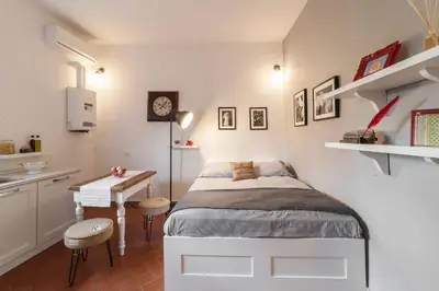 Letto o letti in una camera di Central Pitti Studio Flat