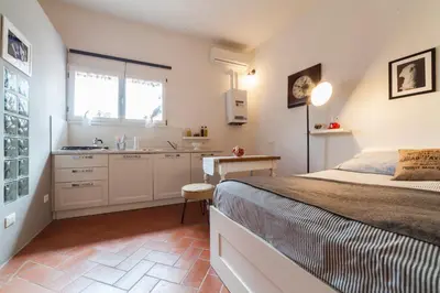 Letto o letti in una camera di Central Pitti Studio Flat