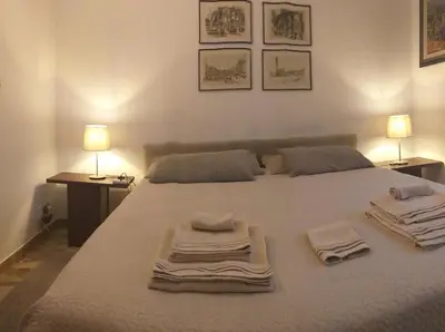 Letto o letti in una camera di B&B Jacopino
