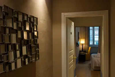 Letto o letti in una camera di Nove Guest House