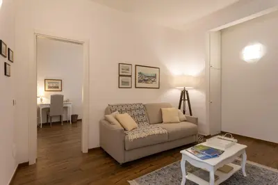 Area soggiorno di Mercatale Apartment