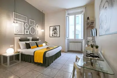 Letto o letti in una camera di 3B Firenze Centro
