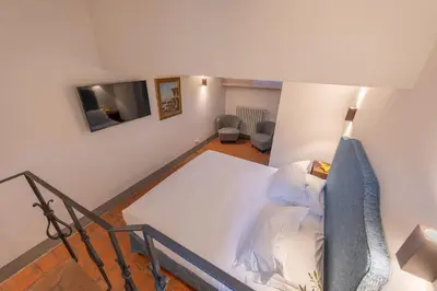 Letto o letti in una camera di Corte Di Valle