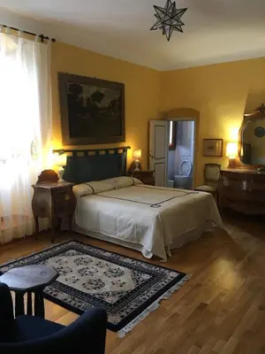 Letto o letti in una camera di Villa in Private Estate,shared Pool,parking,3km to Ponte Vecchio