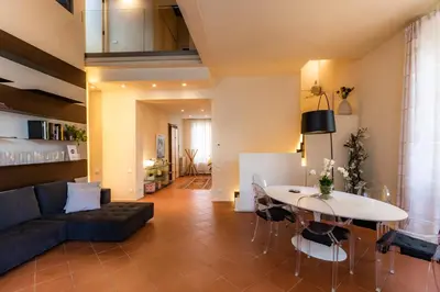 Area soggiorno di Residenza Covoni - Spacious Historic Apartment in the Center of Florence