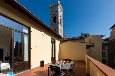 Balcone o terrazza di B&B Soggiorno Battistero