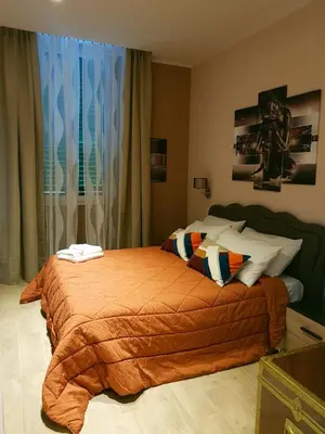 Letto o letti in una camera di Vittoria's Bridge flat